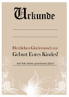 Geburt Urkunde